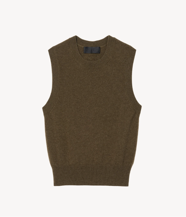 May Sweater Tank - Dark Moss