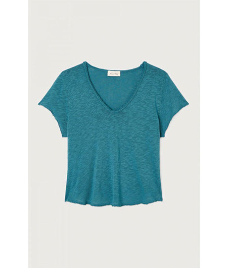 Sonoma V- Neck Tee - Petrole Vintage