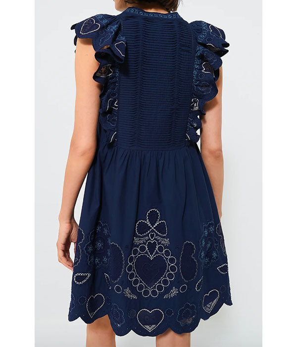 Jeanetta Dress - Navy