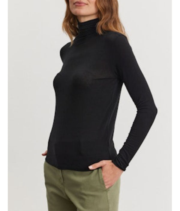 Tilda Turtleneck Top - Black