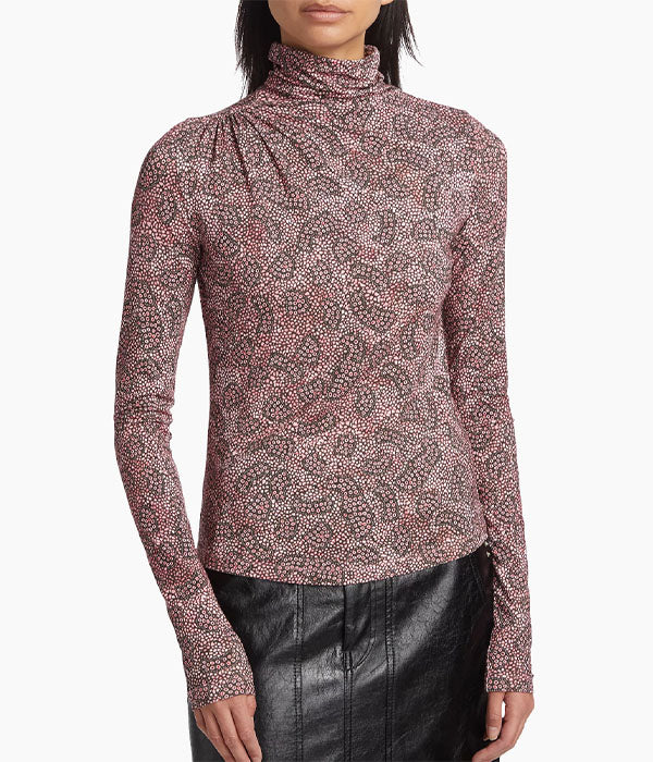 Lou Top - Antique Pink / Black