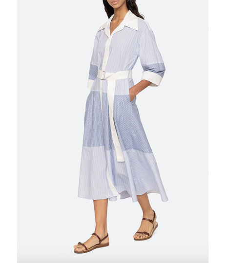 Helmi Shirting Dress - Blue