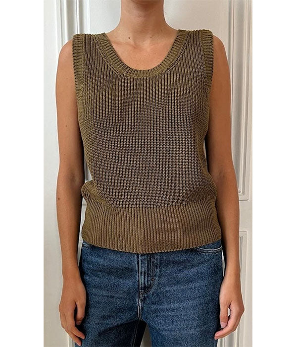 Danny Knit Tank - Bronze