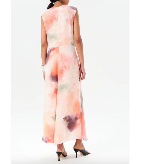 Jufre Tora Long Dress - Wild Rose