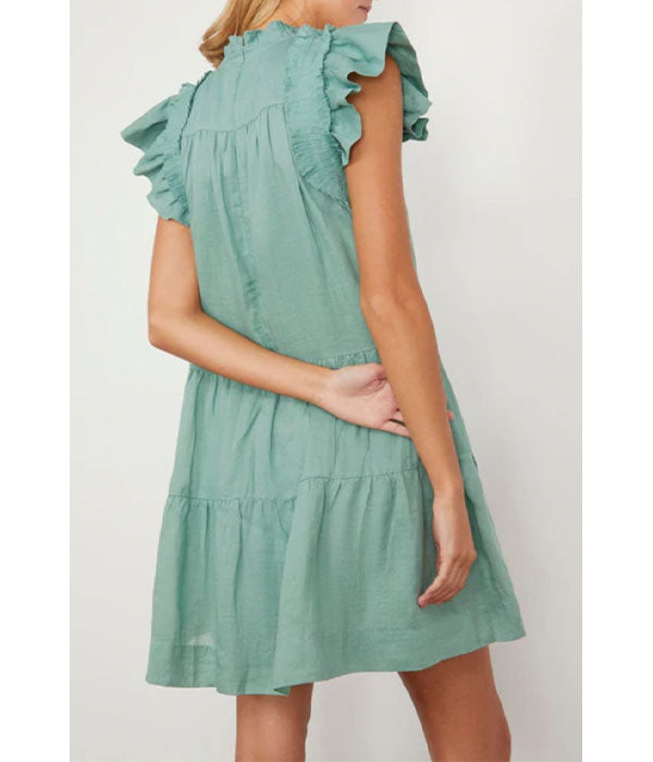 Risa Flutter Sleeve Tunic - Sage