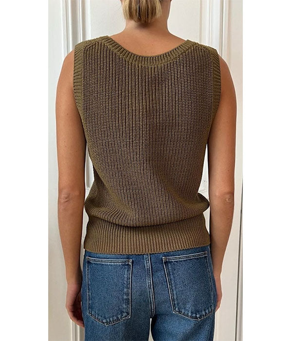 Danny Knit Tank - Bronze