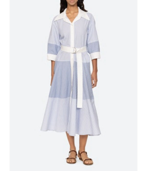 Helmi Shirting Dress - Blue