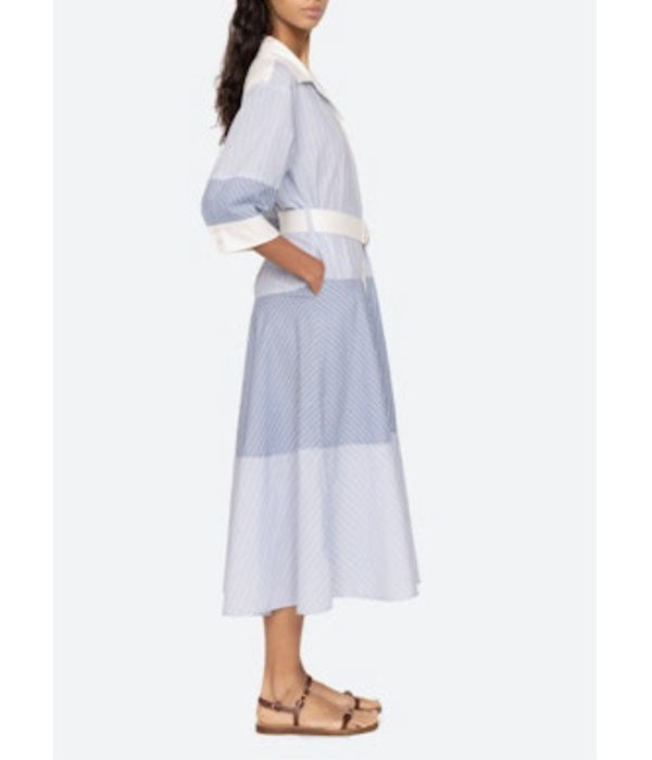 Helmi Shirting Dress - Blue