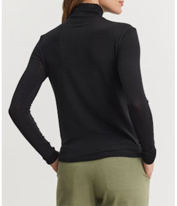 Tilda Turtleneck Top - Black