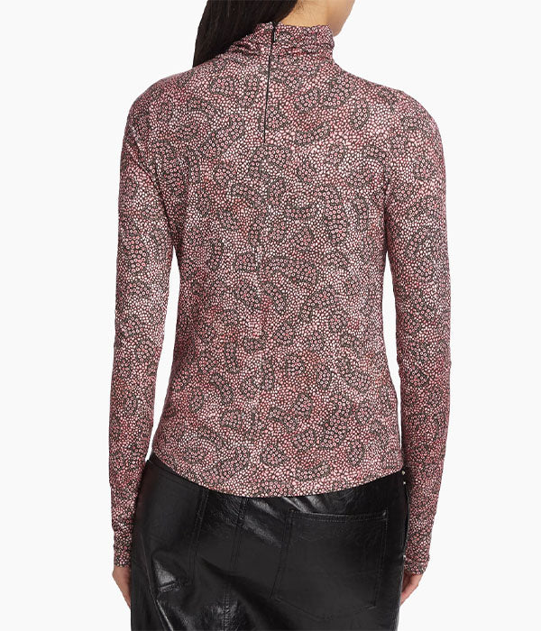 Lou Top - Antique Pink / Black