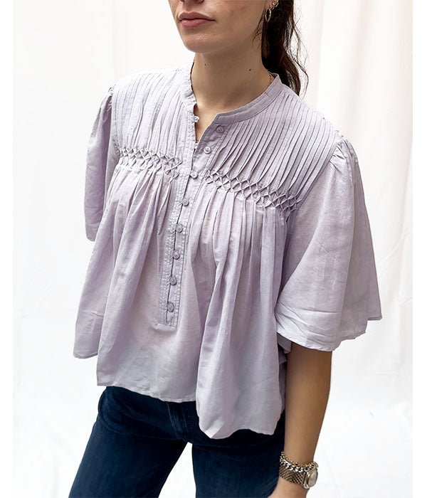 Destiny Blouse - Baby Lilac