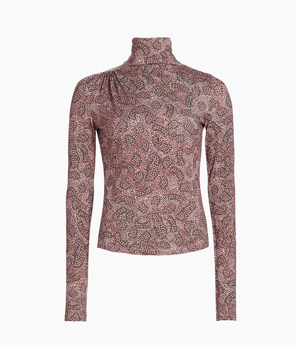 Lou Top - Antique Pink / Black