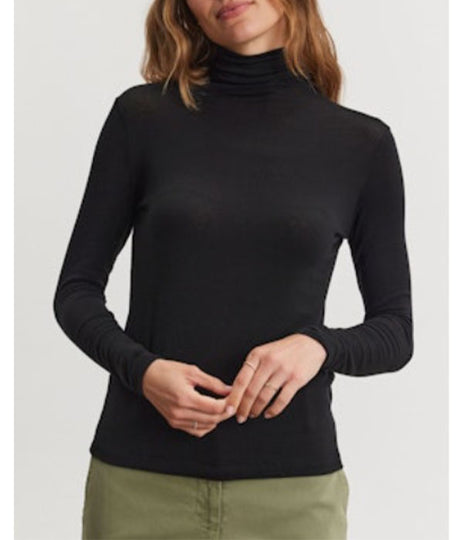 Tilda Turtleneck Top - Black