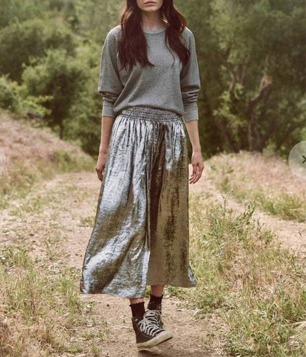 The Viola Skirt - Silver – Les Deux Copines